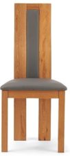 Toronto Solid Oak and Grey Dining Chairs 1