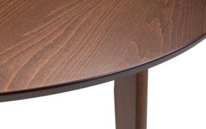 julian bowen farringdon walnut solid wood round dining table 3 1