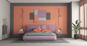 mix and match colours in bedroom